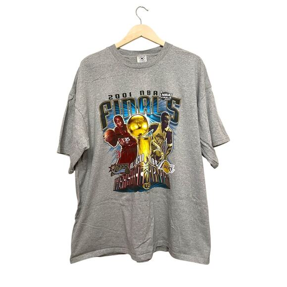 Delta Other - Vintage 2001‎ NBA Finals Kobe Bryant Iverson T-Shirt Men Size 3XL Lakers 76ers
